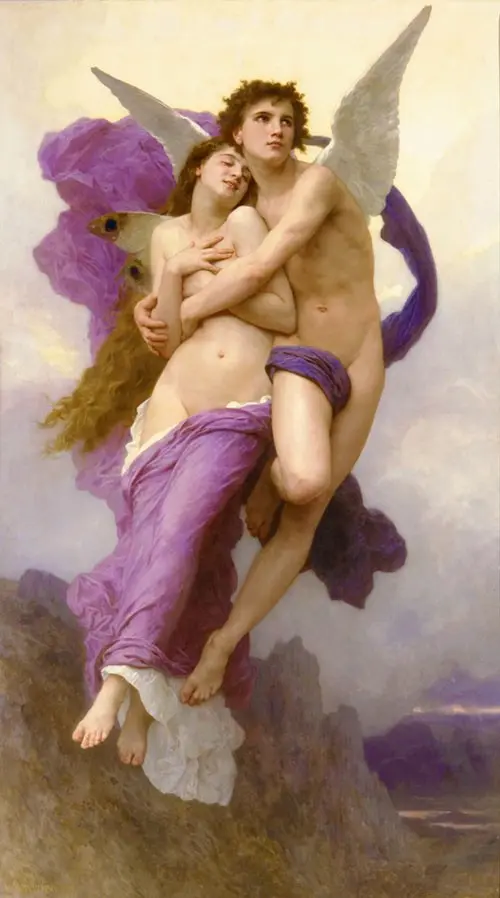 Bức tranh “Le ravissement de Psyche” của William-Adolphe Bouguereau (ảnh: Wikipedia)